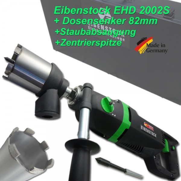 Eibenstock EHD 2002 S Set Diamant Bohrgerät zum Dosensenken im Elektrogewerbe bis Ø 132mm